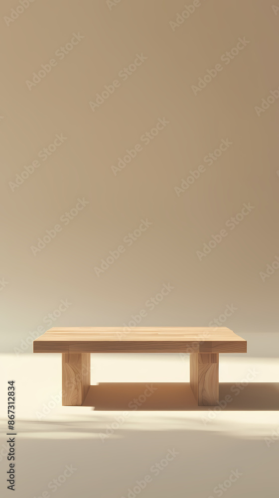 Minimalist wooden table Minimalist wooden table