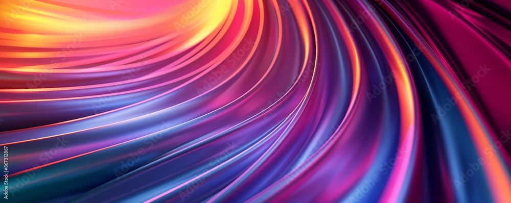 Curved, vibrant background with an abstract design Curved, vibrant background with an abstract design
