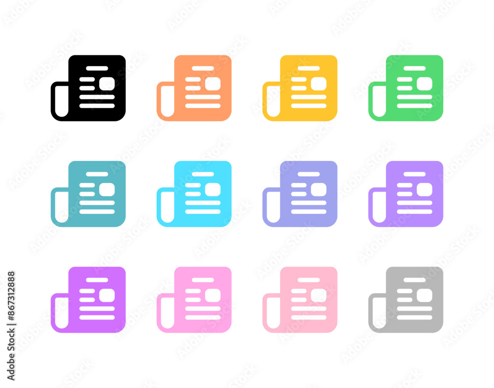 Editable newspaper, newsletter vector icon. Part of a big icon set family. Perfect for web and app interfaces, presentations, infographics, etc Editable newspaper, newsletter vector icon. Part of a big icon set family. Perfect for web and app interfaces, presentations, infographics, etc