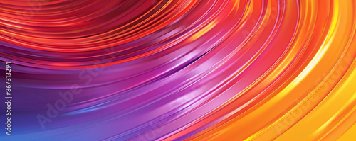 Curved, vibrant background with an abstract design