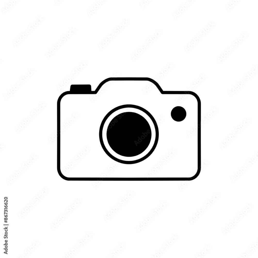 Photo camera vector icon Vector illustration Photo camera vector icon Vector illustration