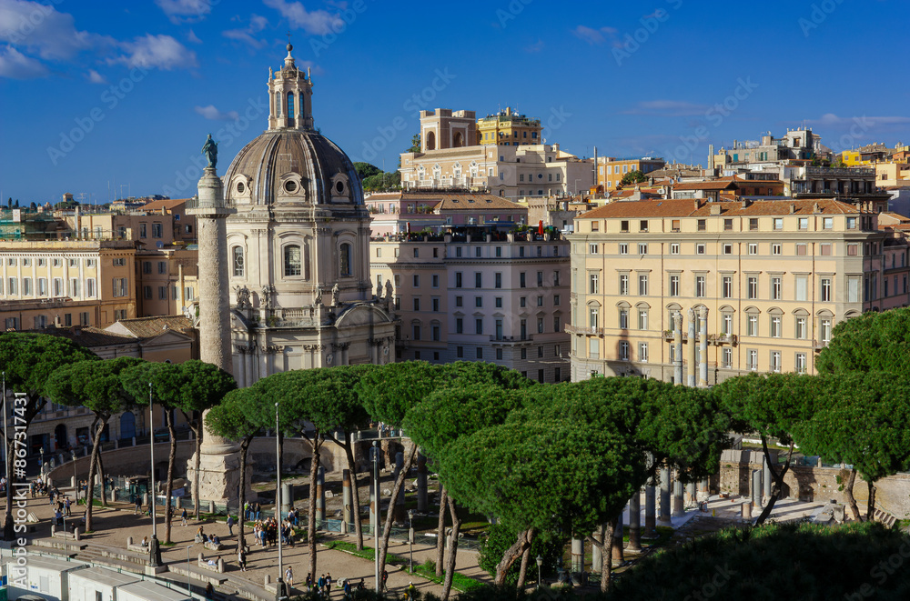 Fototapeta premium View of Central Rome