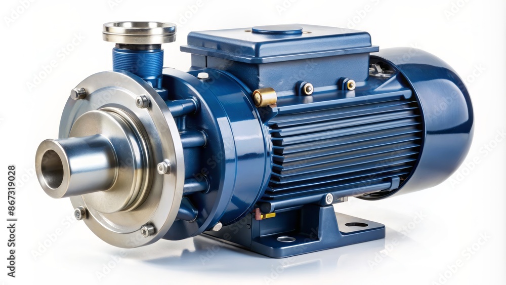 A modern industrial Centrifugal pump driven by high-efficiency induction motor for reliable and precise fluid transfer and circulation systems. A modern industrial Centrifugal pump driven by high-efficiency induction motor for reliable and precise fluid transfer and circulation systems.
