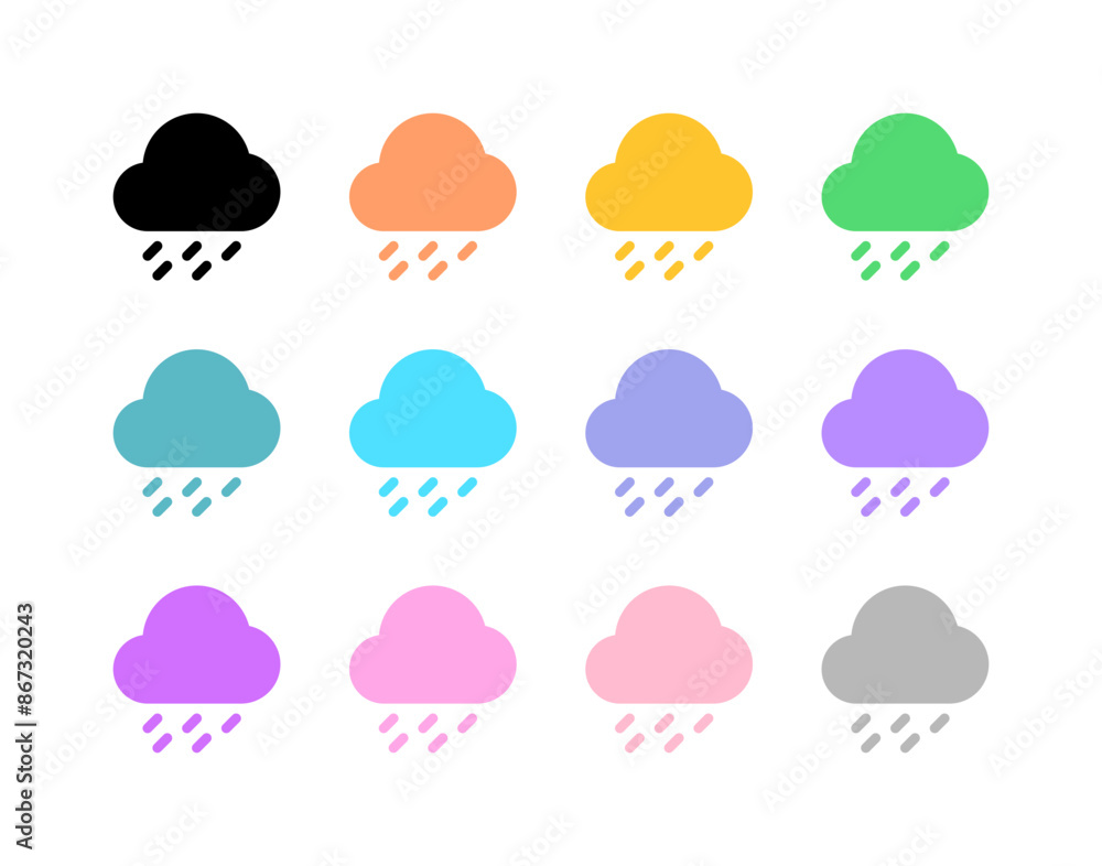 Editable heavy rainfall vector icon. Part of a big icon set family. Perfect for web and app interfaces, presentations, infographics, etc