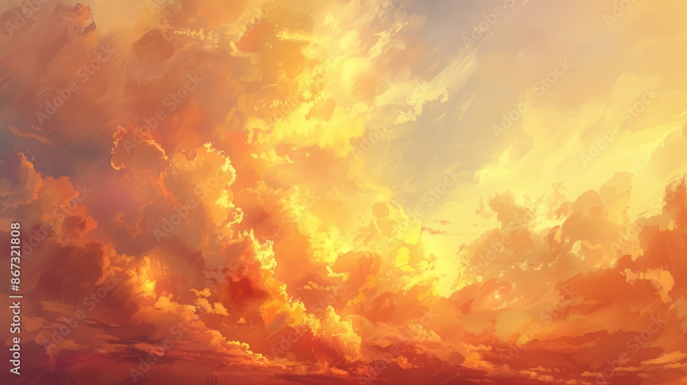 Golden Clouds at Sunset Golden Clouds at Sunset