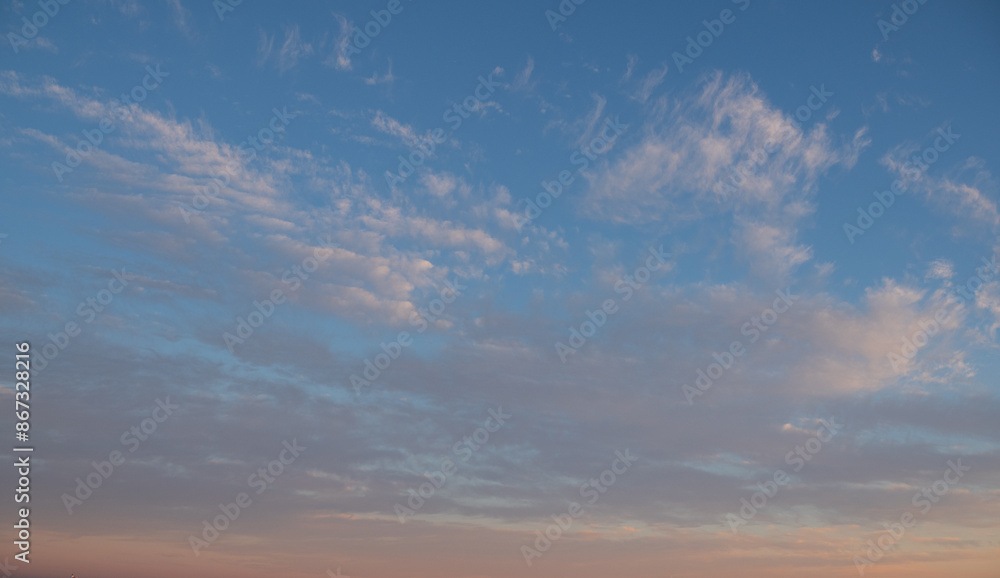 Blue sky after rain,. Beautiful Cumulus clouds flying across the sky, Blue sky after rain,. Beautiful Cumulus clouds flying across the sky,