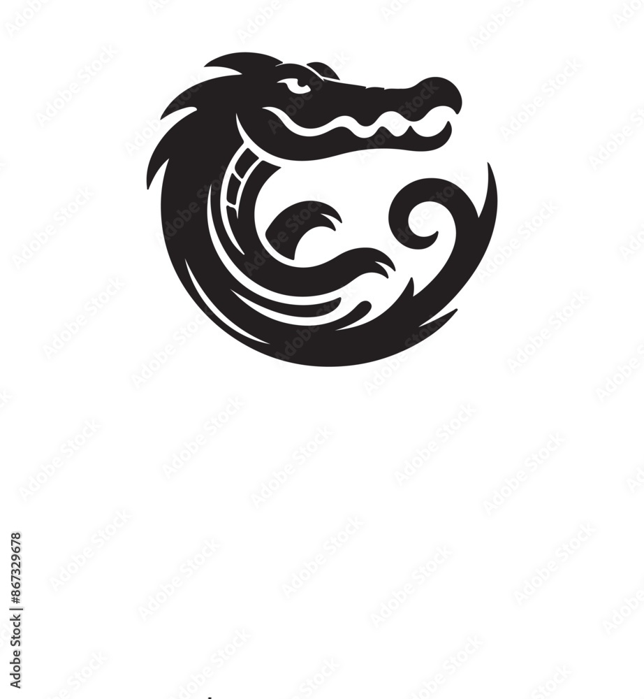 vector silhouette illustration of crocodile on white background vector silhouette illustration of crocodile on white background