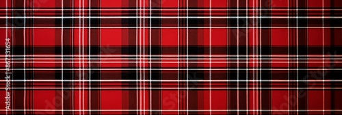 Tartan Material Structure Background - Generative AI