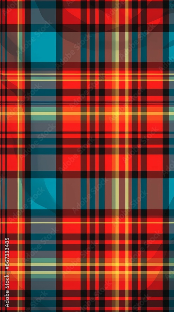 Tartan Material Structure Background - Generative AI Tartan Material Structure Background - Generative AI