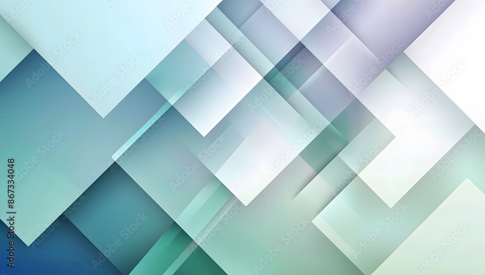 Blue and green shapes on a soft, light background. Blue and green shapes on a soft, light background.