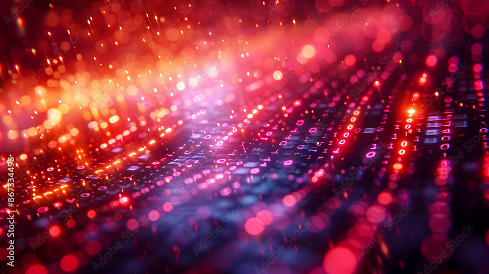 Striking Abstract Binary Code Design with Luminous Intersecting Lines Striking Abstract Binary Code Design with Luminous Intersecting Lines