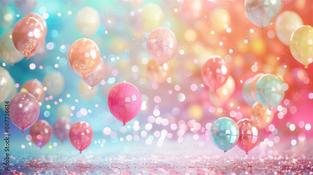 Celebrate with balloons! A vibrant background for your special day. Celebrate with balloons! A vibrant background for your special day.