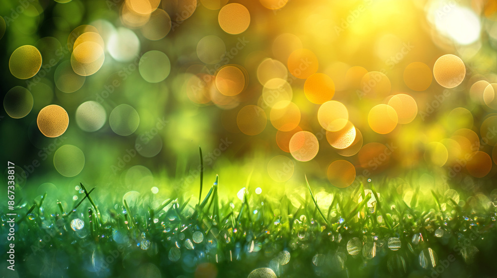 Obraz premium beautiful bokeh on nice landscape background