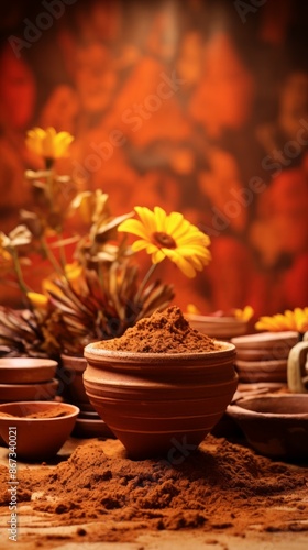 Clay Material Structure Background - Generative AI