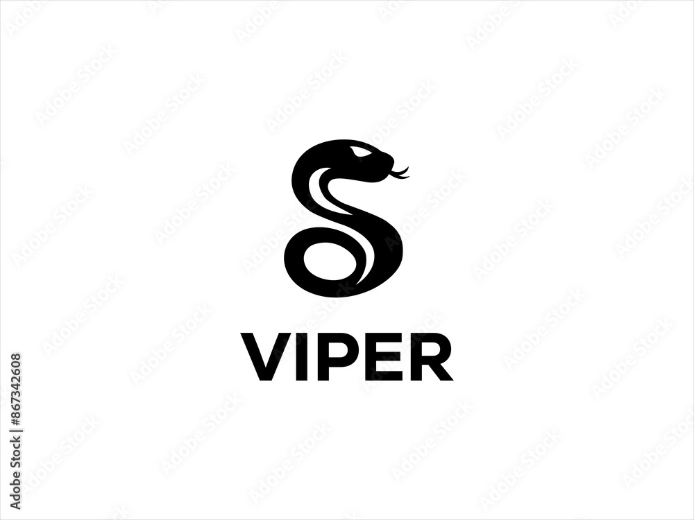 Fototapeta premium Viper logo design vector