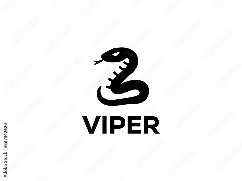 Fototapeta premium Viper logo design vector