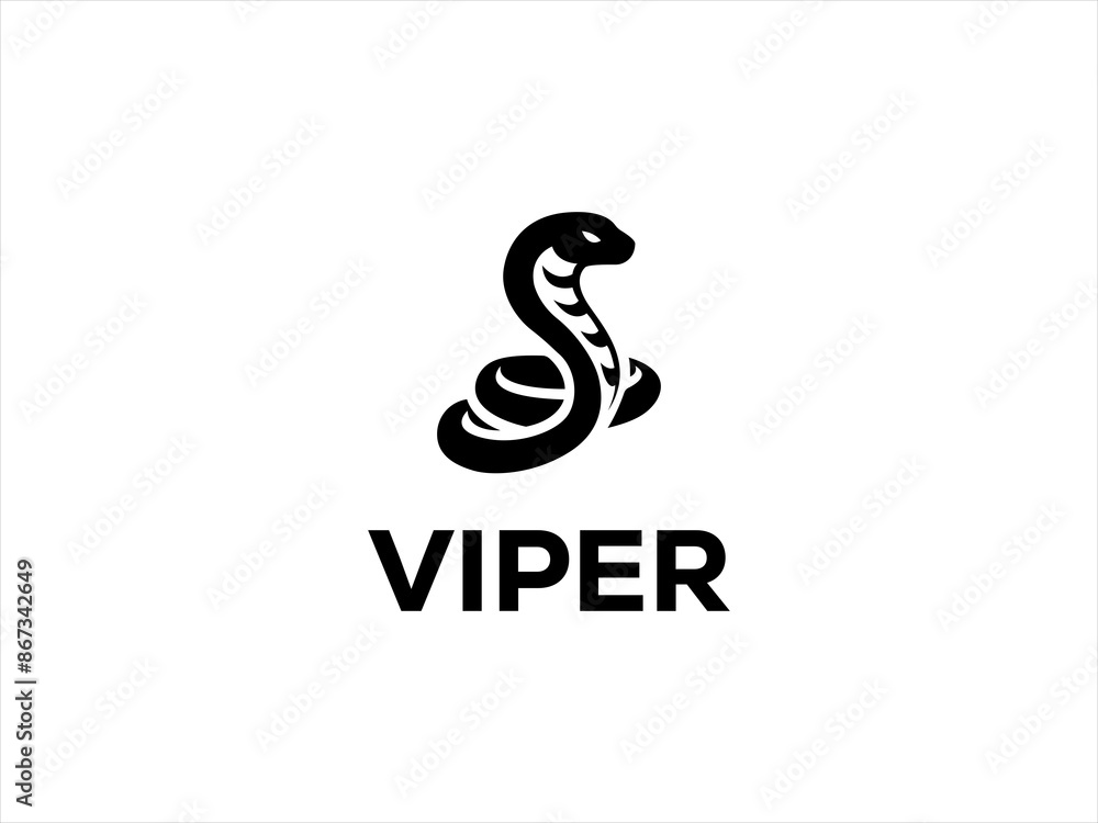 Viper logo design vector Viper logo design vector