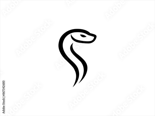 Viper logo design vector