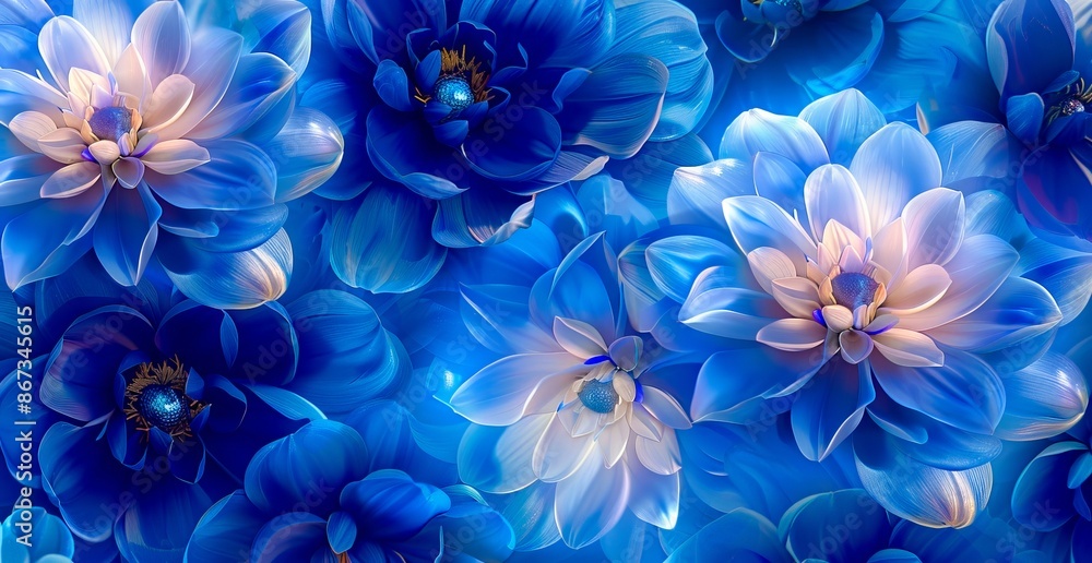 A beautiful blue flower wallpaper. A beautiful blue flower wallpaper.