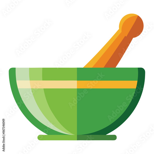 mortar and pestle kitchen tool, mortar and pestle cooking icon.