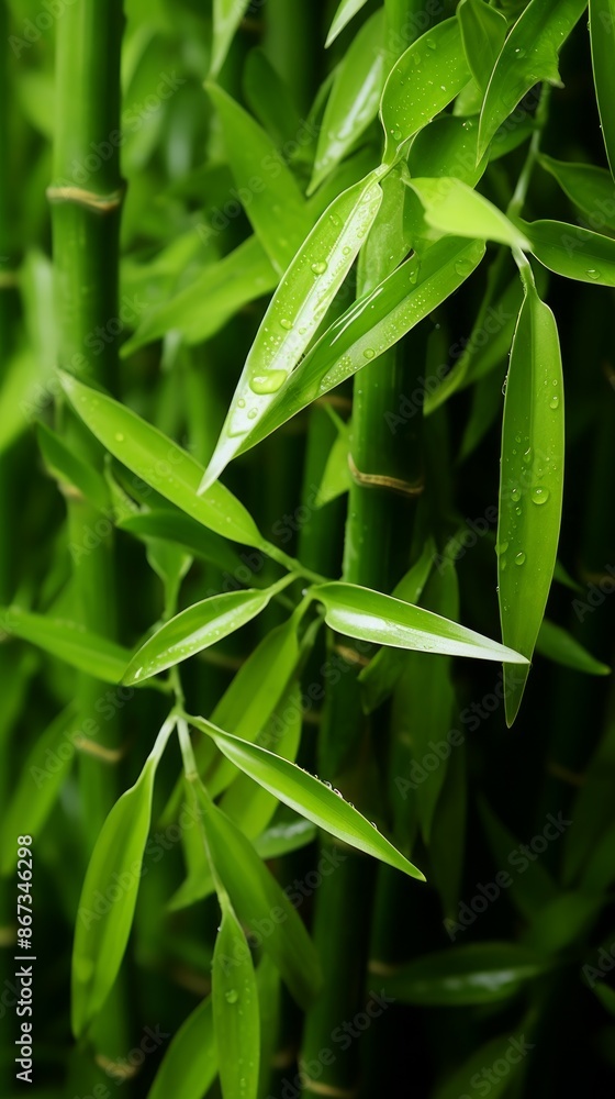 Bamboo Material Structure Background - Generative AI Bamboo Material Structure Background - Generative AI