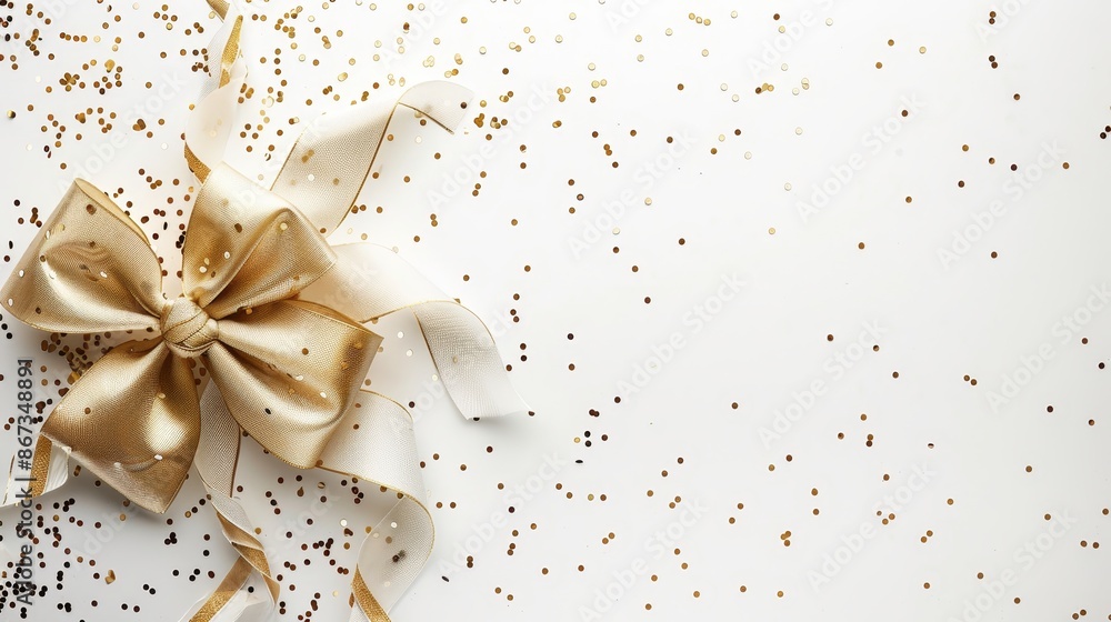 Gift card designs with elegant bow and confetti. Customizable greeting card set. Vector graphic. Gift card designs with elegant bow and confetti. Customizable greeting card set. Vector graphic.