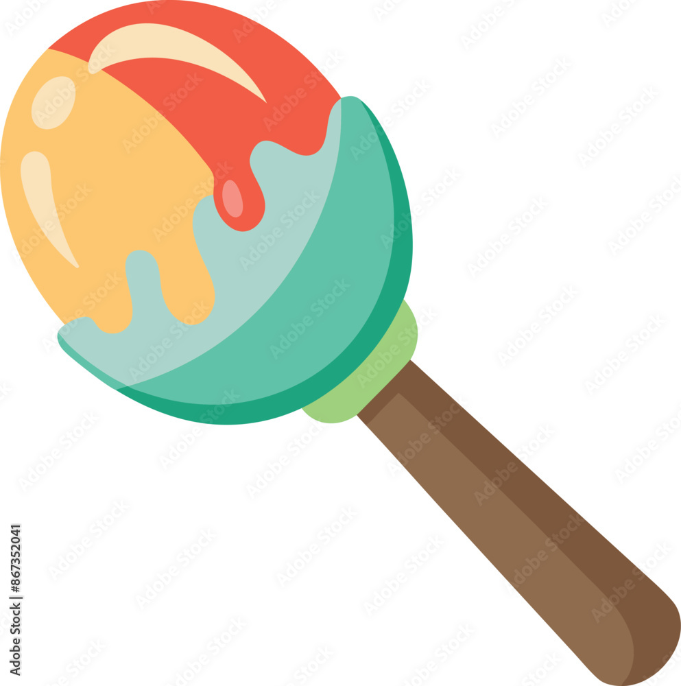 minimalistic ice cream scoop icon. minimalistic ice cream scoop icon.