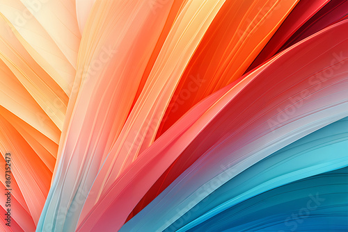 ASTRA: Abstract Tropical Paradise in Bright Hues photo