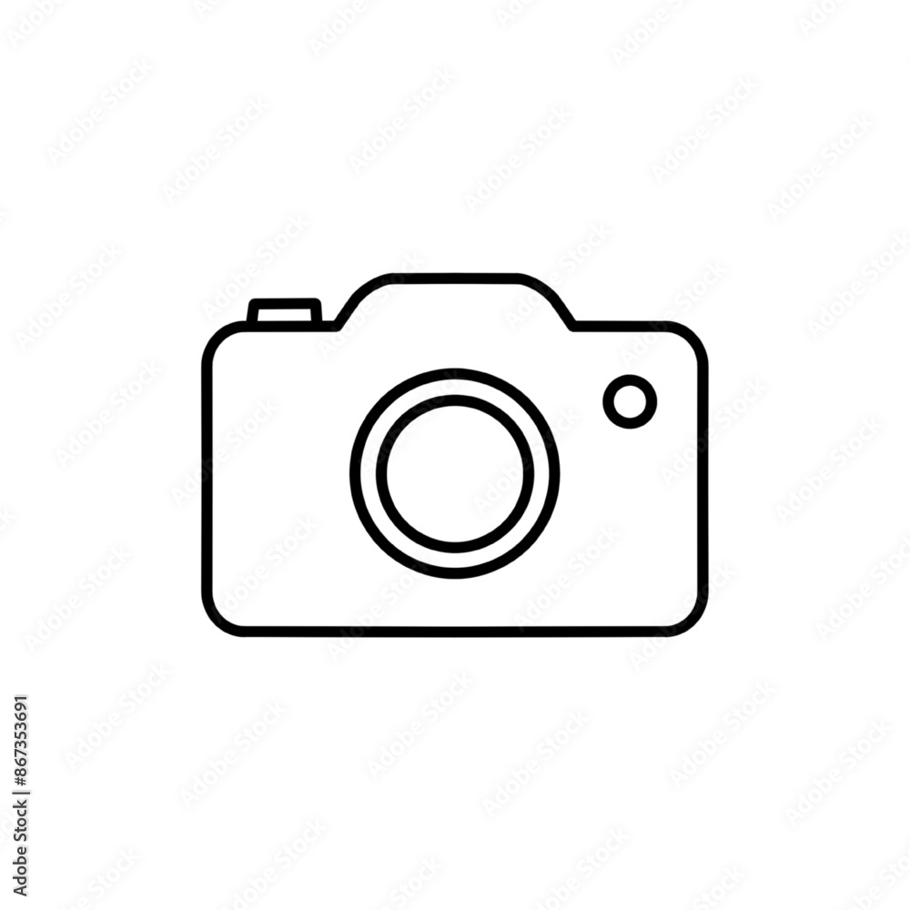 Photo camera vector icon Vector illustration Photo camera vector icon Vector illustration