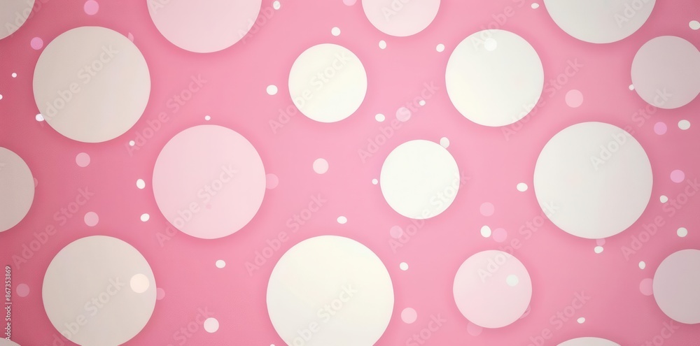 Playful Pink Polka Dot Party. Fun and vibrant polka dot patterned background Playful Pink Polka Dot Party. Fun and vibrant polka dot patterned background