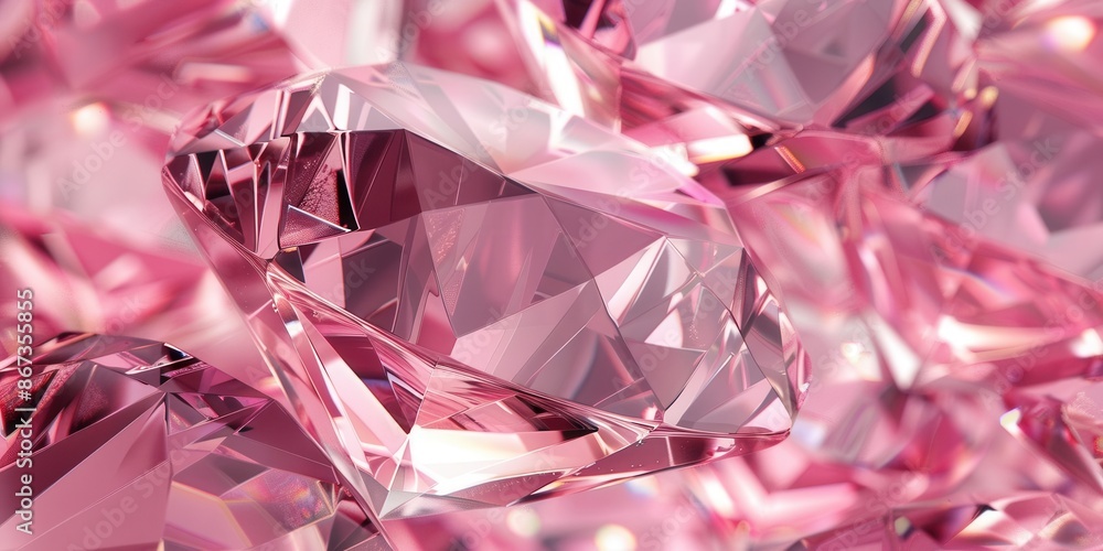 Radiant Pink Diamond Sparkle. Glamorous luxury concept Radiant Pink Diamond Sparkle. Glamorous luxury concept
