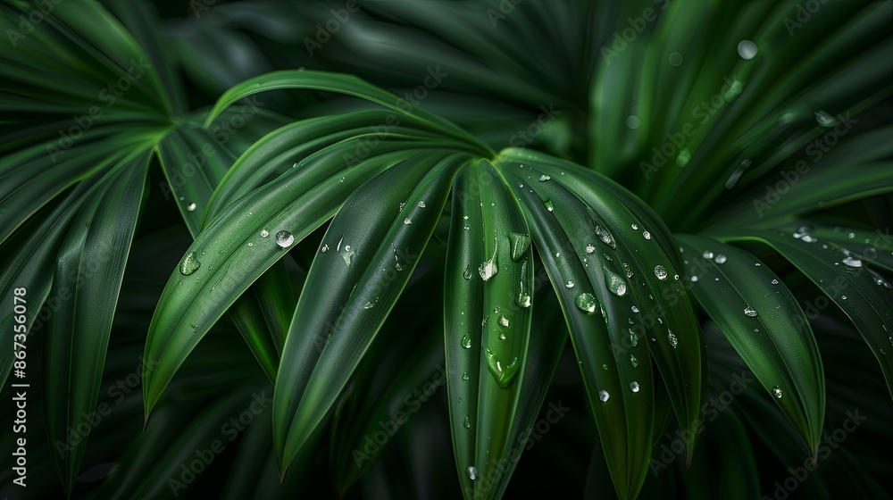 Abstract natural floral Green tropical plant close-up background Abstract natural floral Green tropical plant close-up background