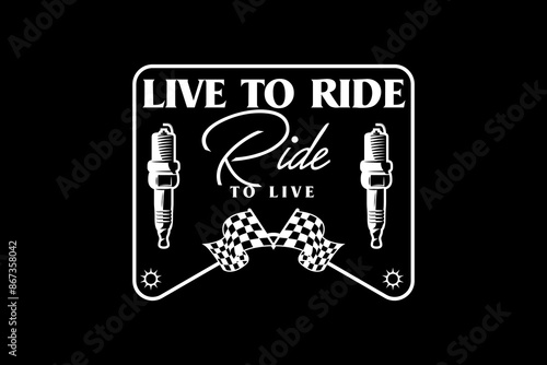 Streetwear motorcycle merch graphic tee design vector templates