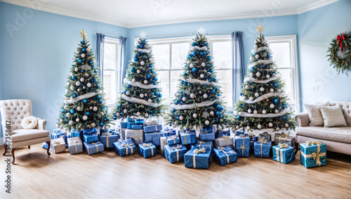 Christmas party minimalist home interior design