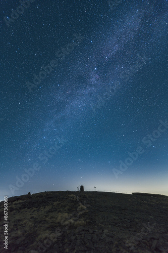 硫黄岳の夜空