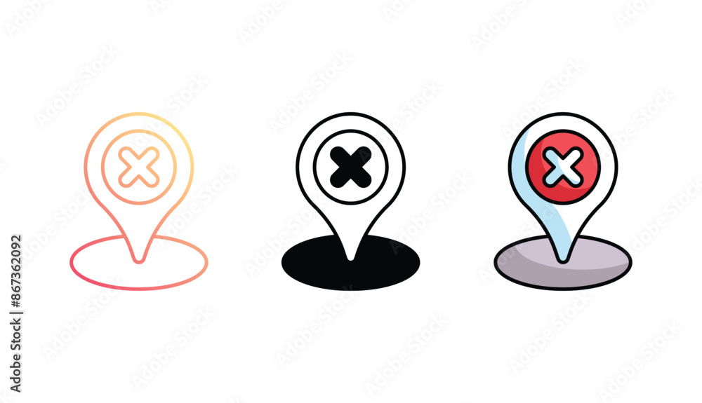 Location icon design with white background stock illustration Location icon design with white background stock illustration