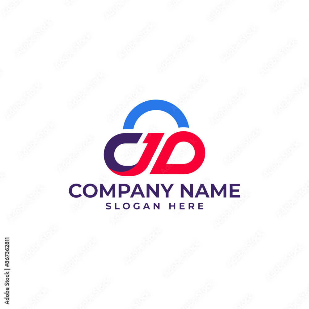 Cloud technology with C1 lettermark in modern minimalist style Cloud technology with C1 lettermark in modern minimalist style