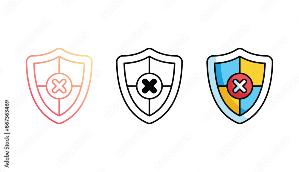 Reject icon design with white background stock illustration Reject icon design with white background stock illustration