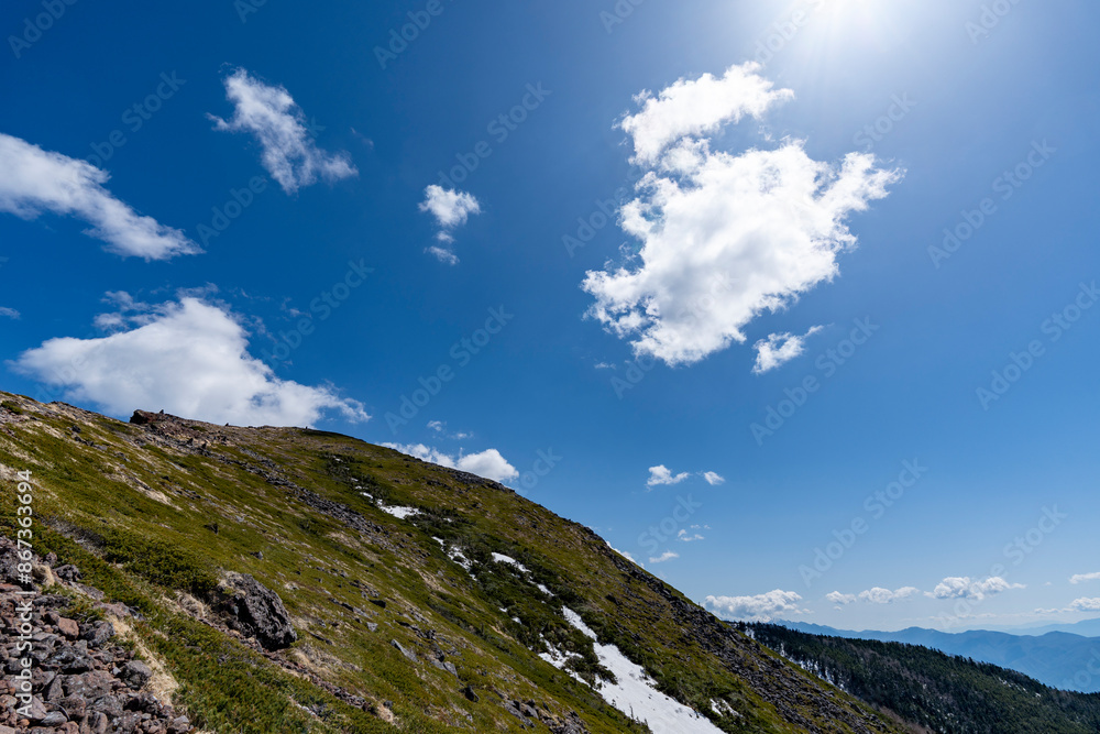 Fototapeta premium GWの硫黄岳