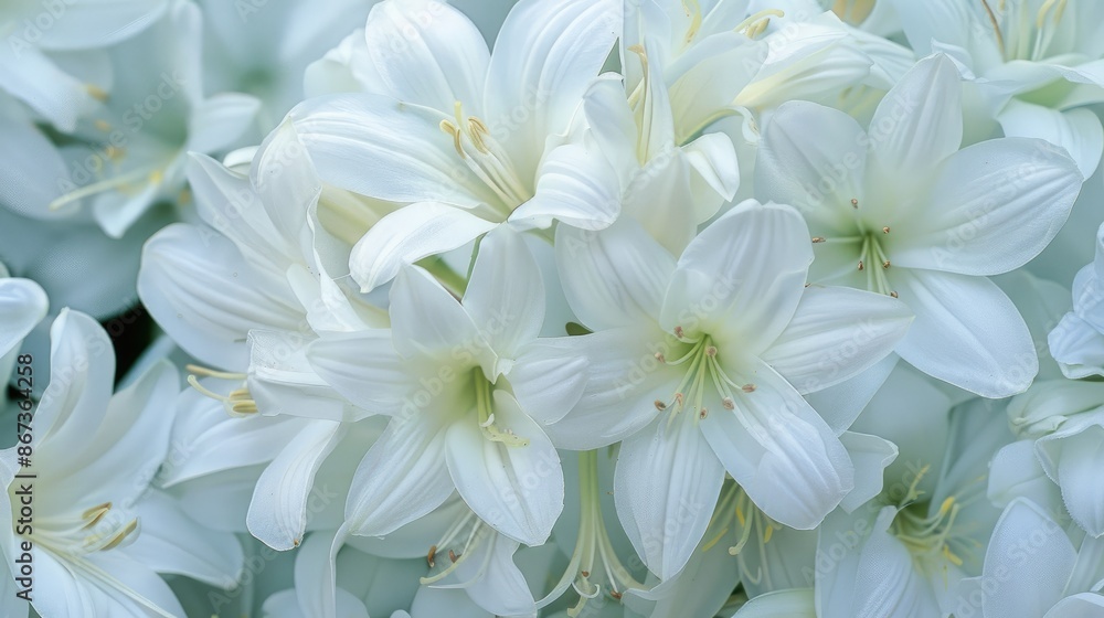 Fototapeta premium White flowers that are completely pure