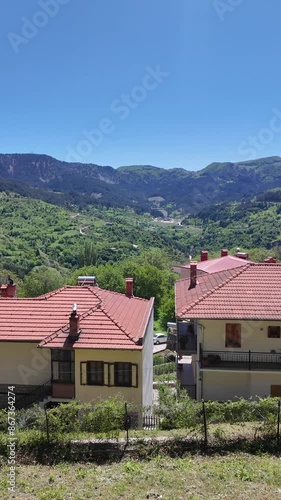 Wallpaper Mural Sprring view of village of Metsovo near city of Ioannina, Epirus Region, Greece Torontodigital.ca