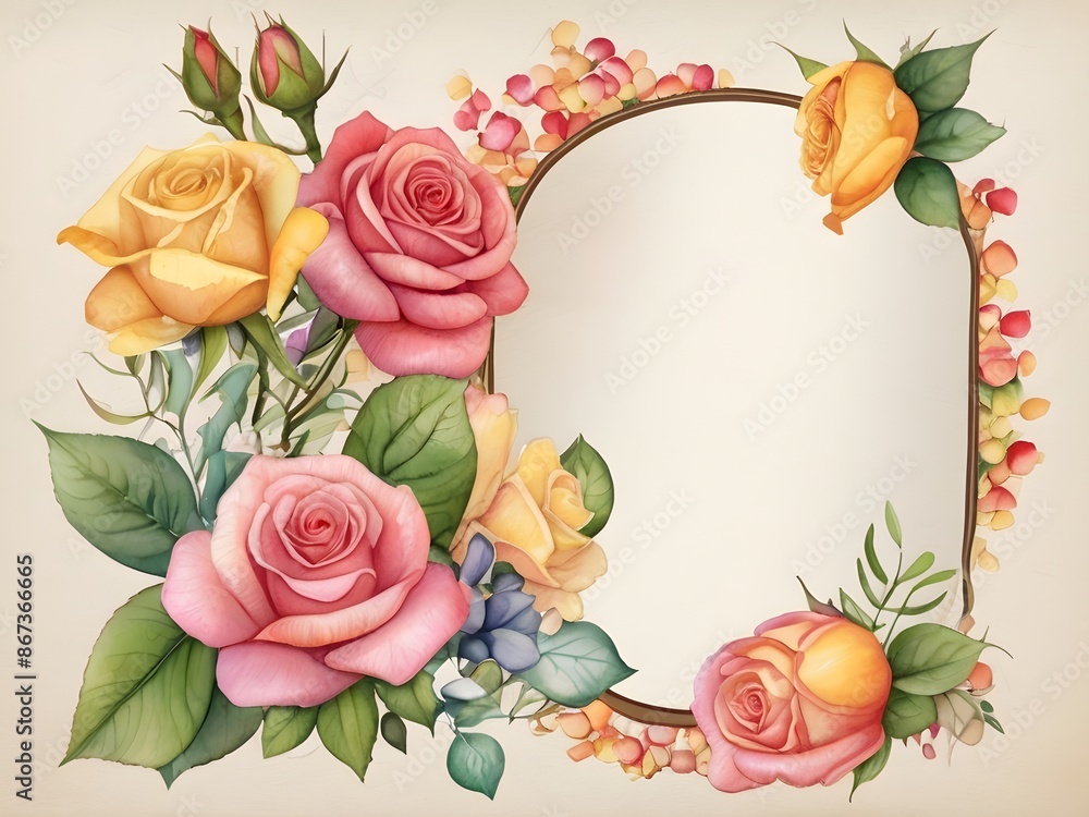 Rose background 21, Generative AI Rose background 21, Generative AI