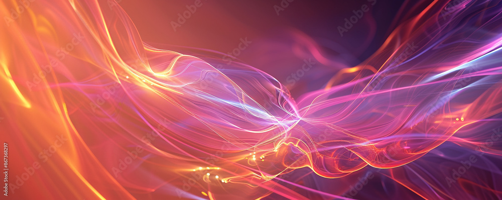 Light and backdrop abstraction in a 3D rendering Light and backdrop abstraction in a 3D rendering