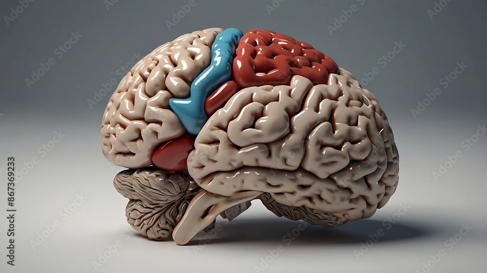 Fototapeta premium Anatomy of human brain.