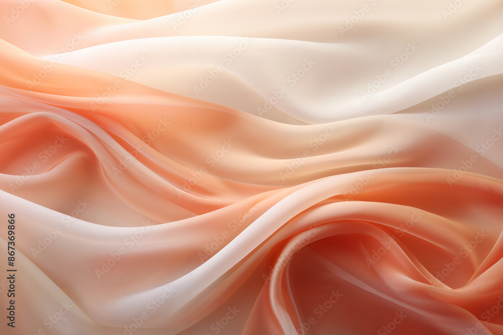 Fototapeta premium ASTRA: Soft Translucent Layers in Warm Hues
