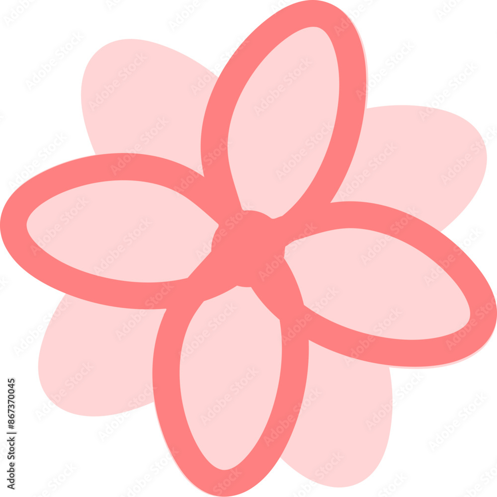 Flower Hand Head Drawn Illustration Flower Hand Head Drawn Illustration