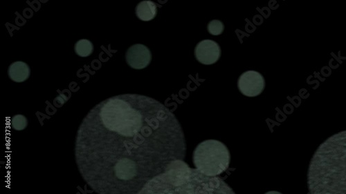 Blue bokeh lights. Bokeh light particles. Blue shape elements. Alpha channel. Abstract background.