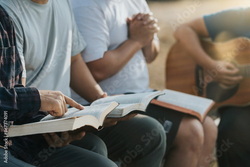 Принти на полотні Christian Bible Study Concepts