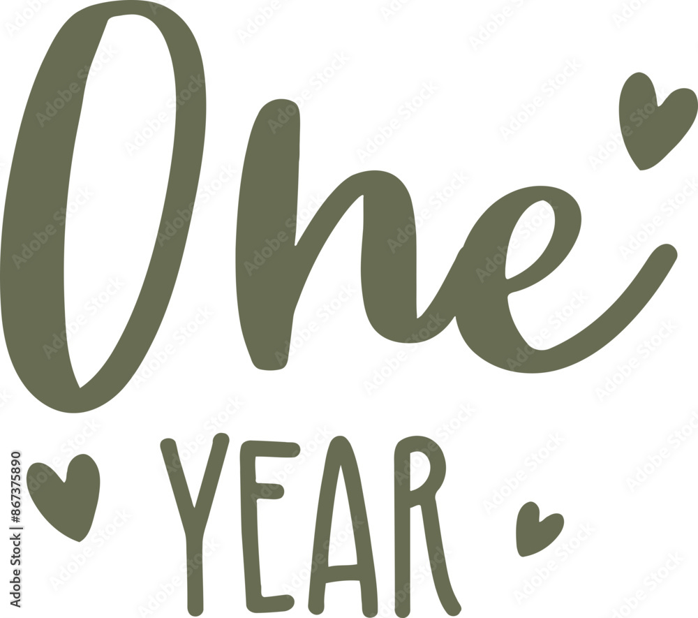 One Year Baby Milestone - Text Quote Photo Prop One Year Baby Milestone - Text Quote Photo Prop