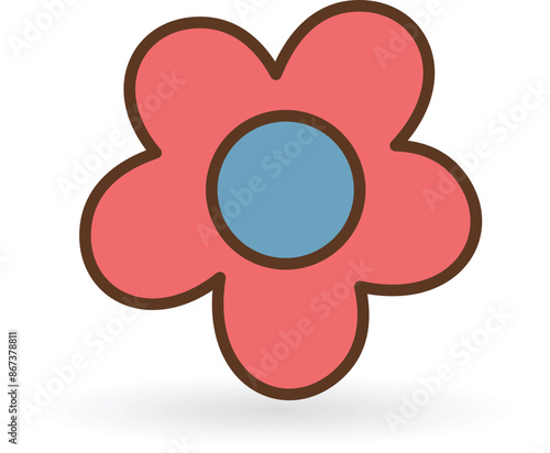 illustration of an background with a flower